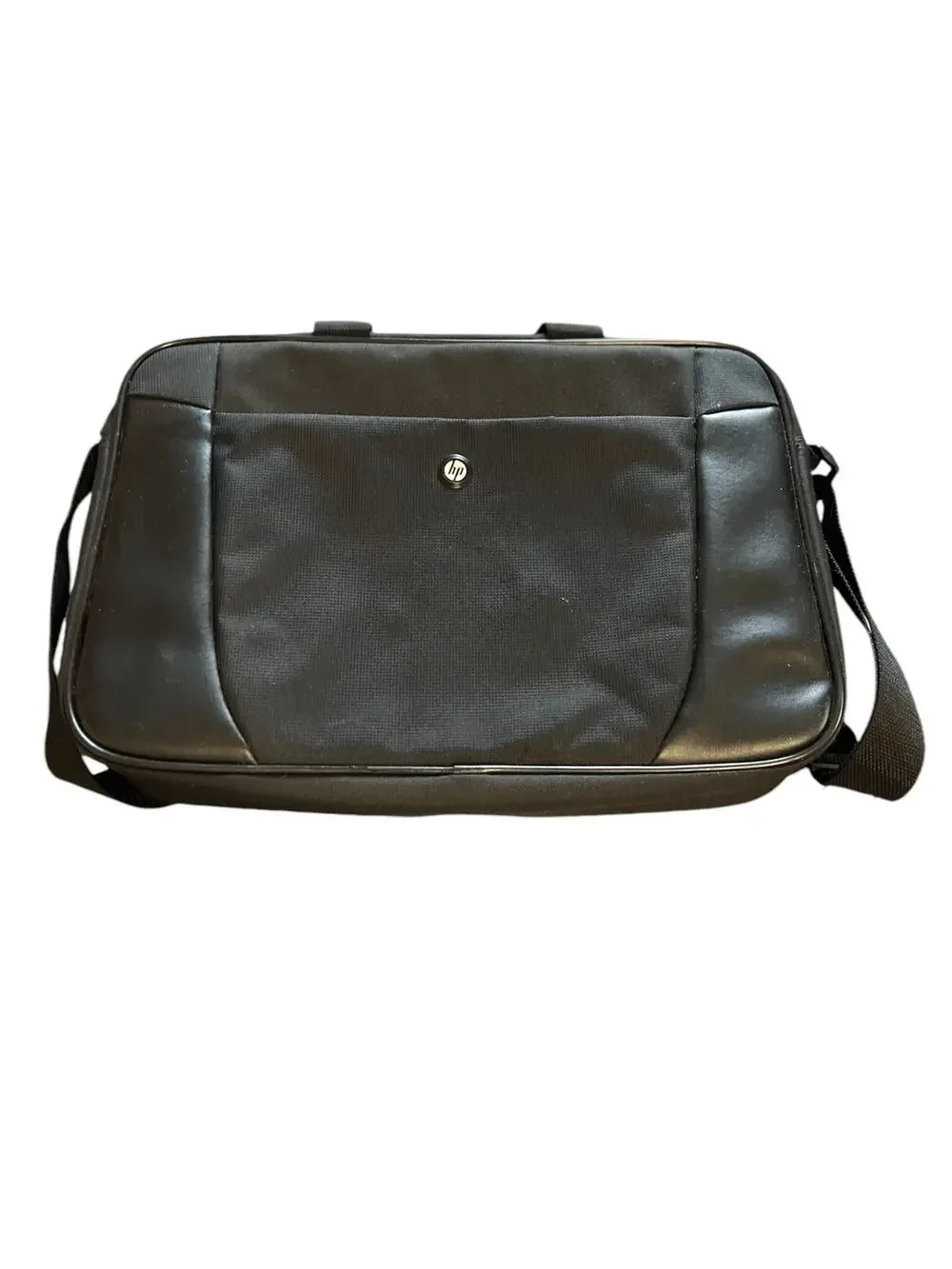 HP 17” Laptop Messenger Bag Black Padded Shoulder Strap Computer Case